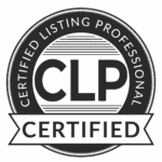 Certified Listing Professional (CLP) badge in black and white.