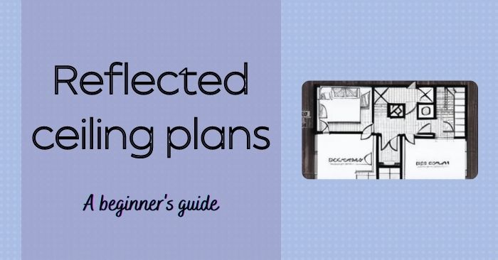 Illustration of a tiny home floor plan with the title 'A beginner's guide to reflected ceiling plans.'